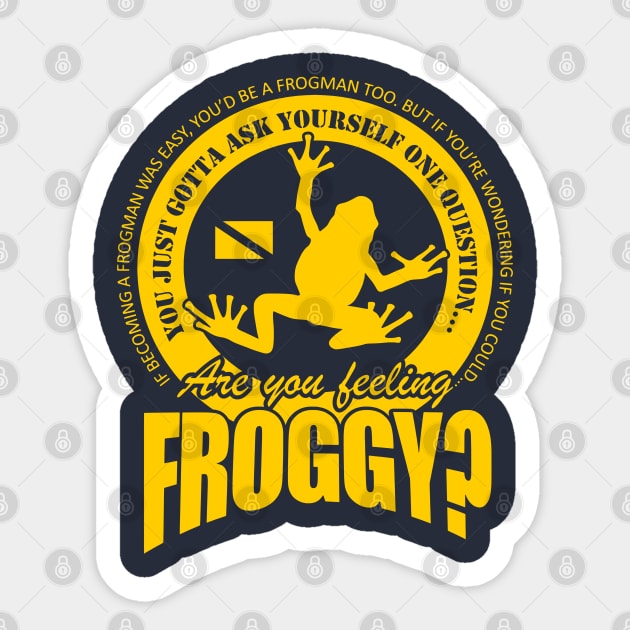 Frogman Scuba Diver Sticker by TCP